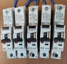 CGD RCBO 30mA  40A, 32A, 16A, 10A , 6A   All Type B ! Live Tested !  6k