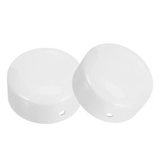  2 Pcs Stainless Steel Handrail Cover Metal Stair End Caps Deck Railing