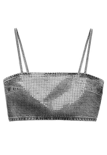 Zara denim crop top - zara, w/