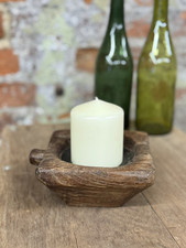 Rustic Wooden Candle Holder /