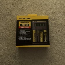 Nitecore i4 V2 Intellicharger 4-Bay Smart Charger | Color LED Display - UK Plug