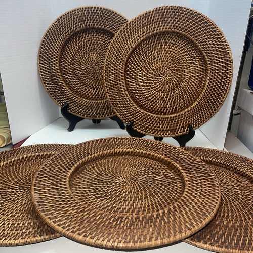 Round woven wicker - woven, ratan