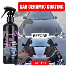 3 in 1 Nano Ceramic Car Coating | Hydrophobic Polish & Paint Protection Spray
