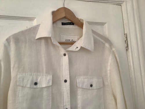 Linen womans knee length shirt - linen,