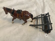 Vintage Britains Farm Cart Horse And Roller
