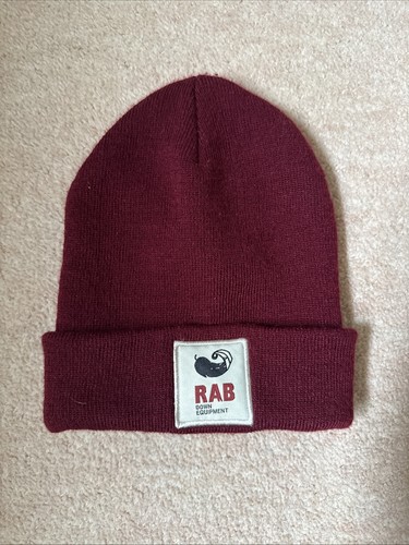 Burgundy rab beanie hat - rab,