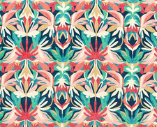 HARLEQUIN  CURTAIN FABRIC DESIGN Melora Velvet 3.5 METRES BRAZILIAN/ROSEWOOD/INK