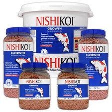 NISHIKOI GROWTH KOI POND FISH FOOD PELLETS COLOUR RANGE HEALTH GOLDFISH GARDEN