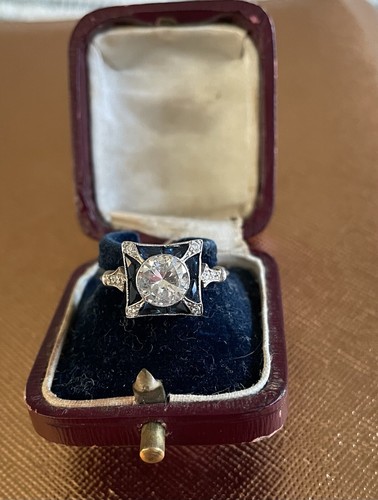 Art deco platinum diamond - art,