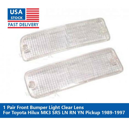 Clear front bumper light lens - front,