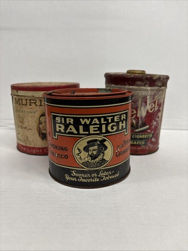 Lot vintage tobacco tins - of,