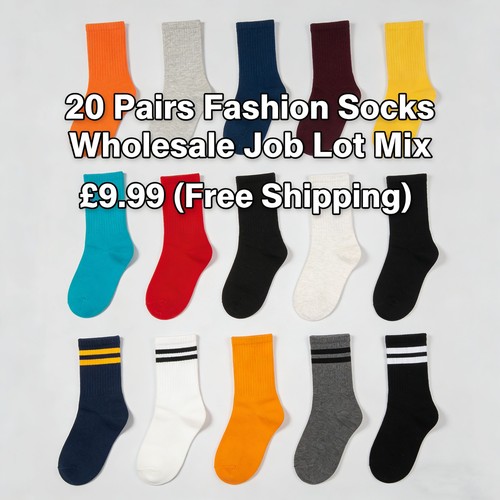 20x mixed fashion socks - 20x,