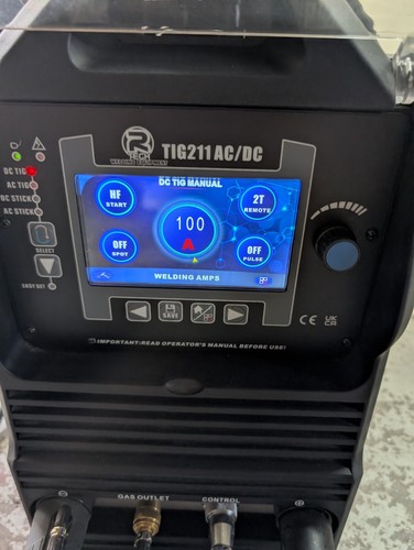 Tech 211 240v tig - ac/dc,