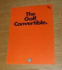 Volkswagen VW Golf Convertible