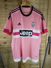 Rare Original Juventus 2014/2015 Pink Away Shirt LARGE ADIDAS VGC