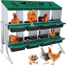 Chicken Nesting Box with Roll