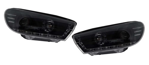 Black projector drl headlights - projector,