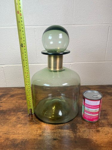 Very large green glass - green,