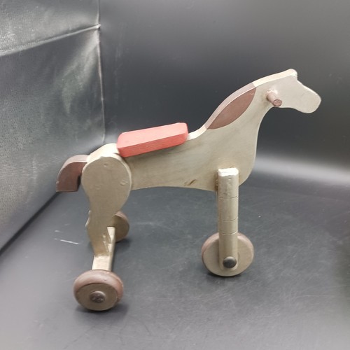 Child antique wood horse - child’s,