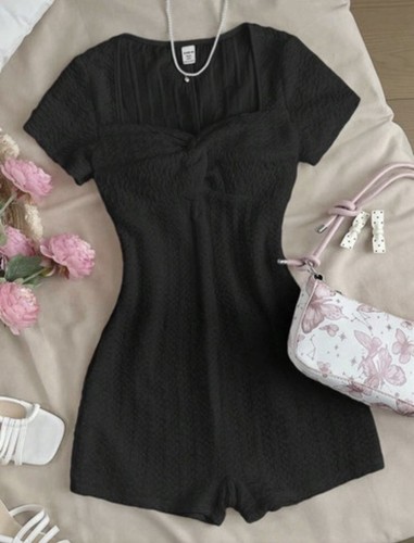 Shein girls black textured - girls,