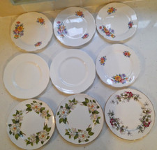 SET OF NINE MISMATCHED VINTAGE