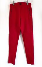 Joseph Red Skinny Trousers Zip