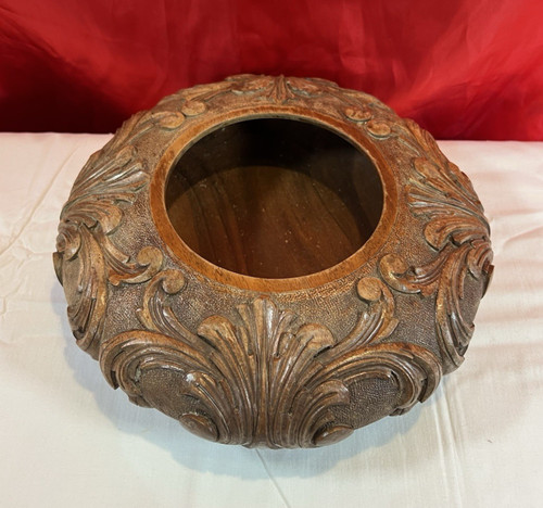 Vintage hand carved wooden - hand,