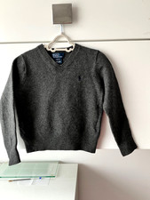 Boys Ralph Lauren Polo Grey Wool Jumper Age 4-5