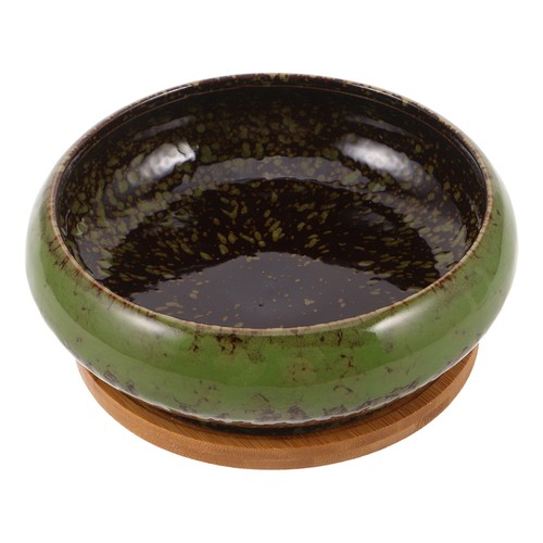 Round shallow green - shallow,