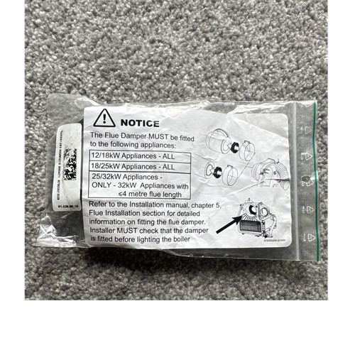 Worcester flue damper kit - worcester,