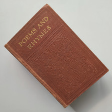 Antique book 1909 poems and - book,