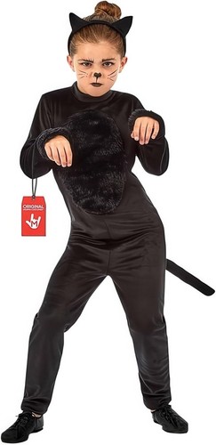 Girls black cat costume kids - cat, s