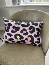 Cushions, new, funky pink pattern. Faux suede