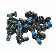 BIKE DISC BRAKE ROTOR BOLTS M5 9MM SCREWS STEEL MTB ROAD BLACK HEX ANTIVIBRATION