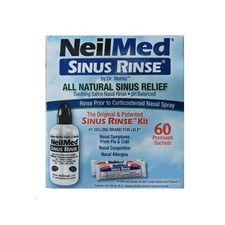 NeilMed Sinus Rinse Original Kit, Squeeze Bottle + 60 Sachets