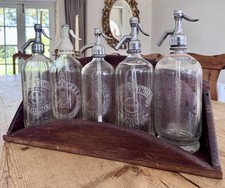 5 Vintage Soda Siphon Bottles