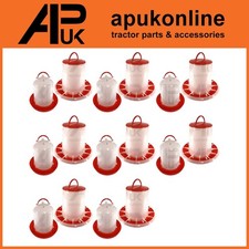 8x Drinker Feeder Set 3L & 6kg
