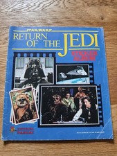 Vintage Star Wars Return of The Jedi Panini Sticker Album incomplete