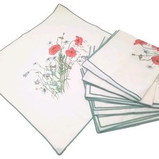 6 X Dorma Country Diary Collection Napkins- 16 Inch - Vintage - Cottagecore 