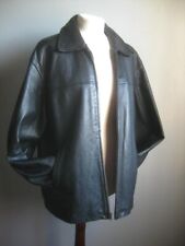 RINO&PELLE LEATHER JACKET 46 44 XL black highwayman mens soft INSPIRE