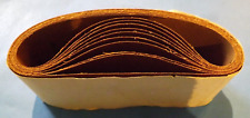 Ten Sanding Belts 533 mm x 75 mm, P80 grit