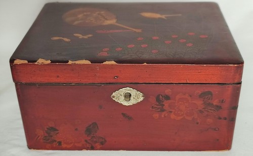 1930s chinese red lacquer - red,