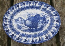 Antique Flow Blue Transferware