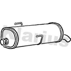 Klarius tail pipe with - tail, back