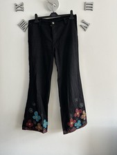 Vintage Wrangler black flared