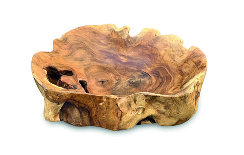 Gamal rustic wooden bowl low - gamal,