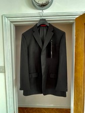 BLACK Brand New Gents Suit Jacket ~ Burtons ~ 44R