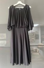 Vintage Shubette black plait jersey dress size 12