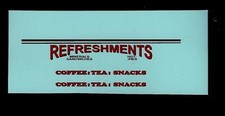 MATCHBOX TRANSFERS/DECALS - 74a MOBILE REFRESHMENT CANTEEN