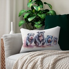 Watercolor American Bully